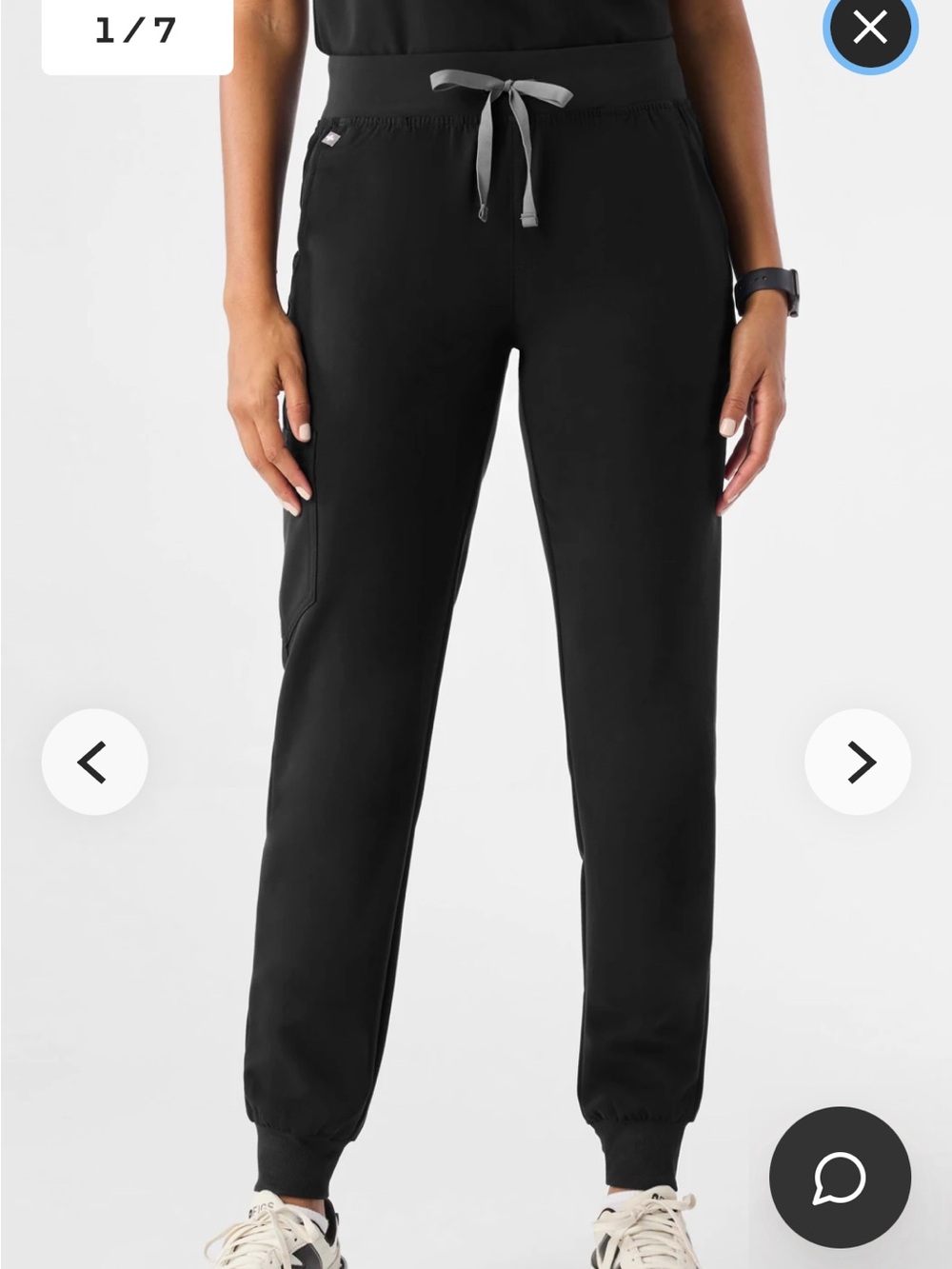 Figs Zamora Jogger Scrub Pant. Black.  NWT